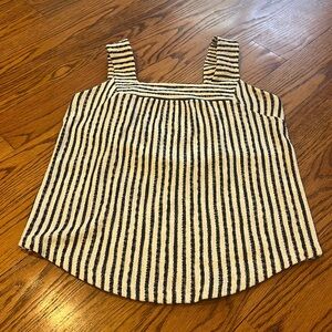 Lucky Brand Woman’s Navy Striped Sleeveless Top Size S